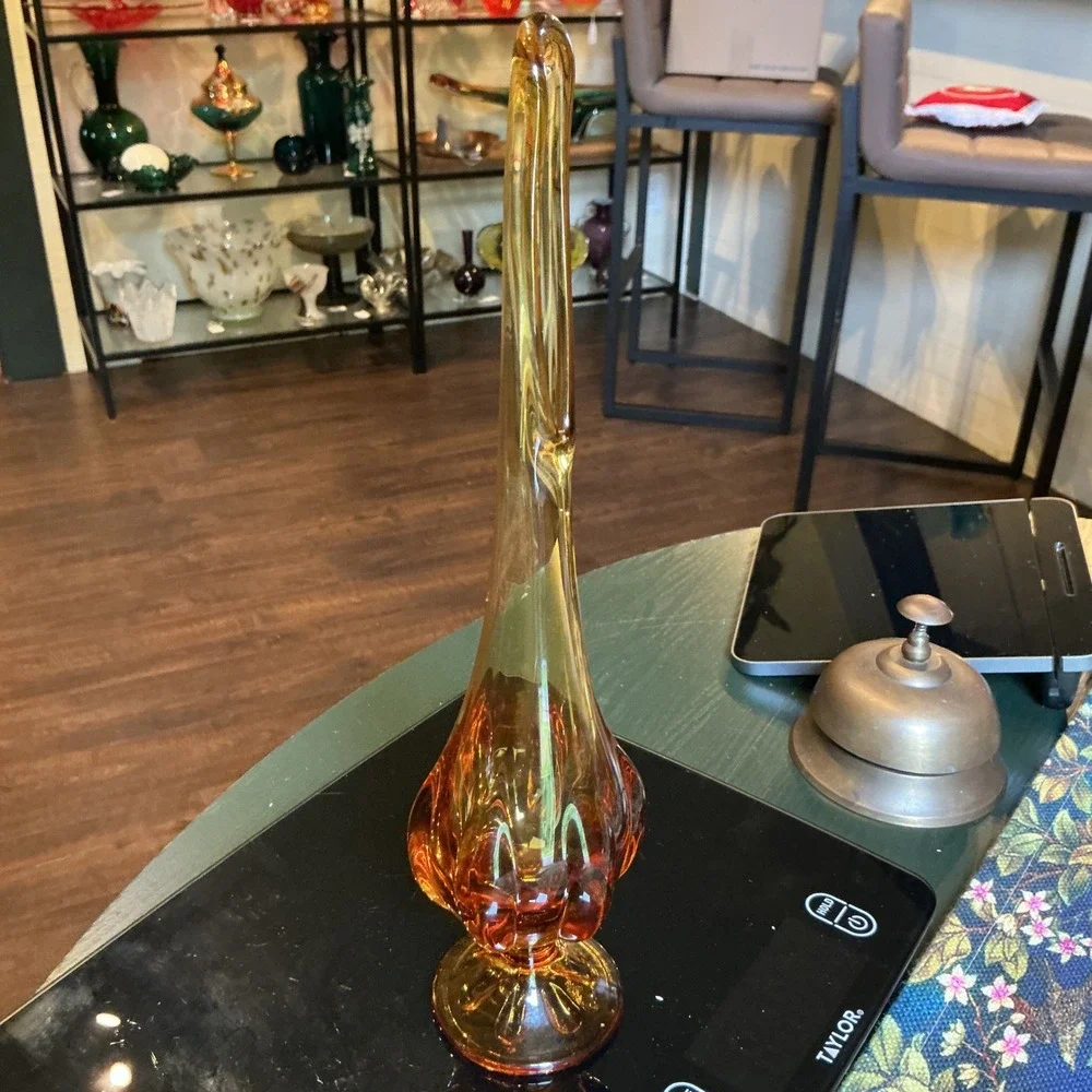 Vintage MCM Viking Glass Six Petal Swung 12